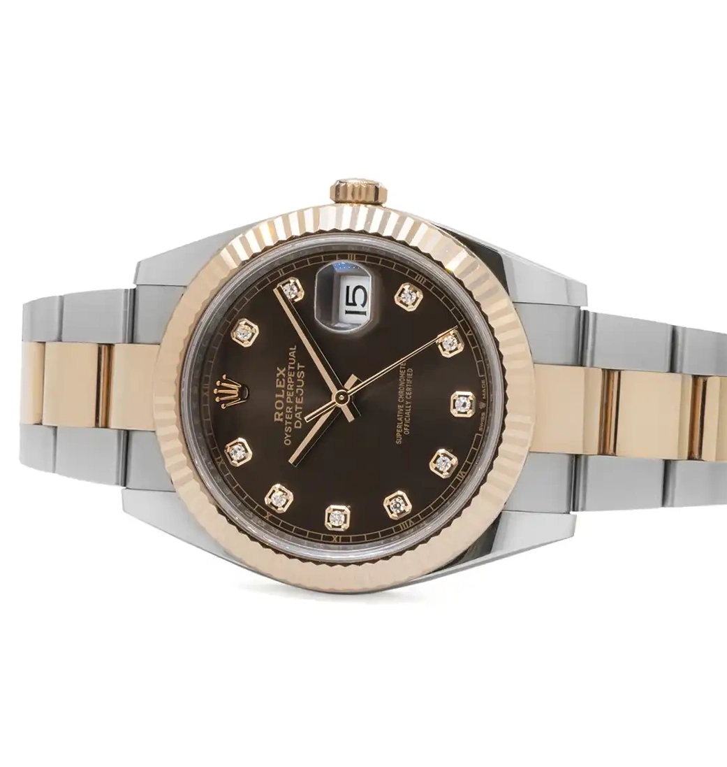 Prestigious Jewelrys & Rose Stainless Gold Steel 126331 Rolex Datejust 0713